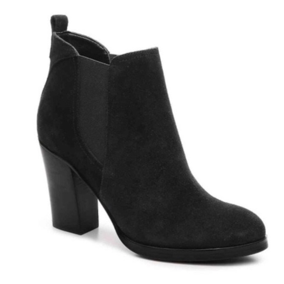 Marc Fisher Shoes - Marc Fisher Saint Chelsea Suede Ankle  Bootie Black Size 8